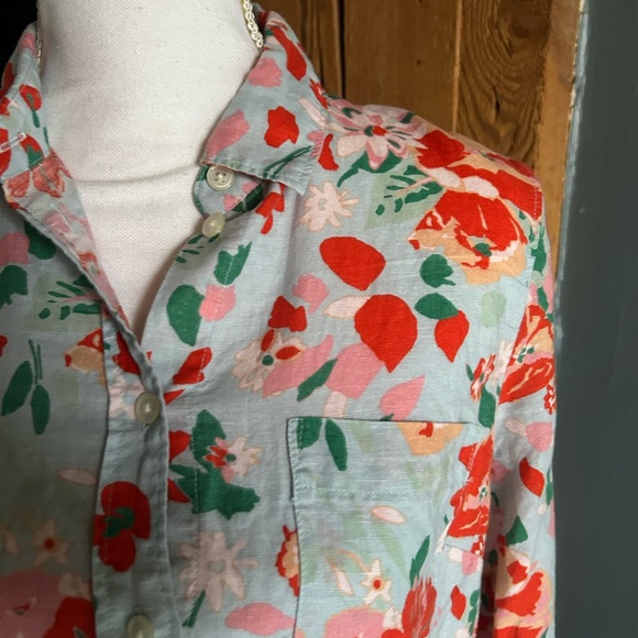 Jcrew Floral Button-Up Shirt - Picture 2 of 3
